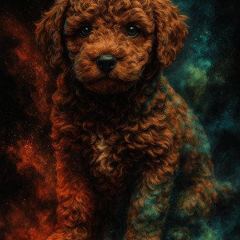 chiot Caniche Fauve rouge Asko Ancoride Élevage du Royaume des P'tits Loups chiot Caniche Fauve rouge Asko Ancoride Élevage du Royaume des P'tits Loups