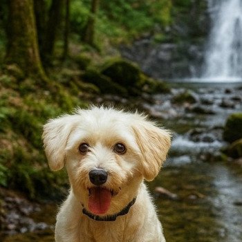 chien Coton de tulear sable Pbl Env Shupa du Royaume des P'tits Loups Élevage du Royaume des P'tits Loups