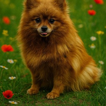 chien Spitz allemand O'hara (ancoride) Élevage du Royaume des P'tits Loups